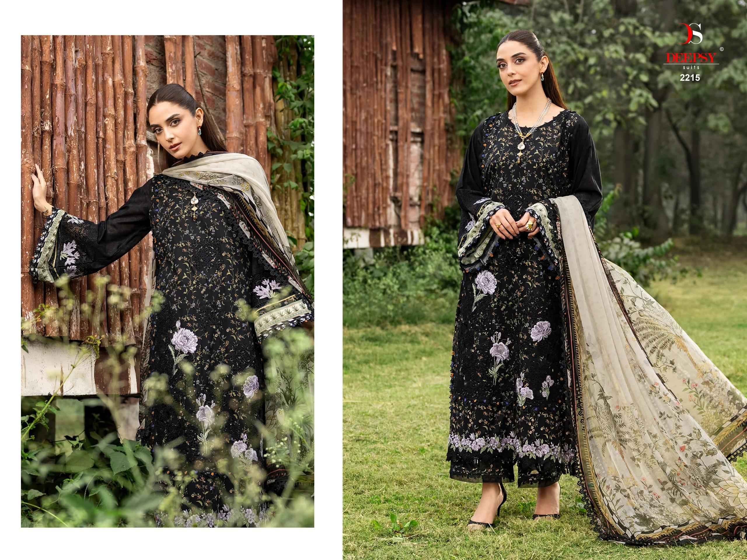 Deepsy Elaf Chikankari Vol 2 Cotton Dress Material 8 pcs Catalogue
