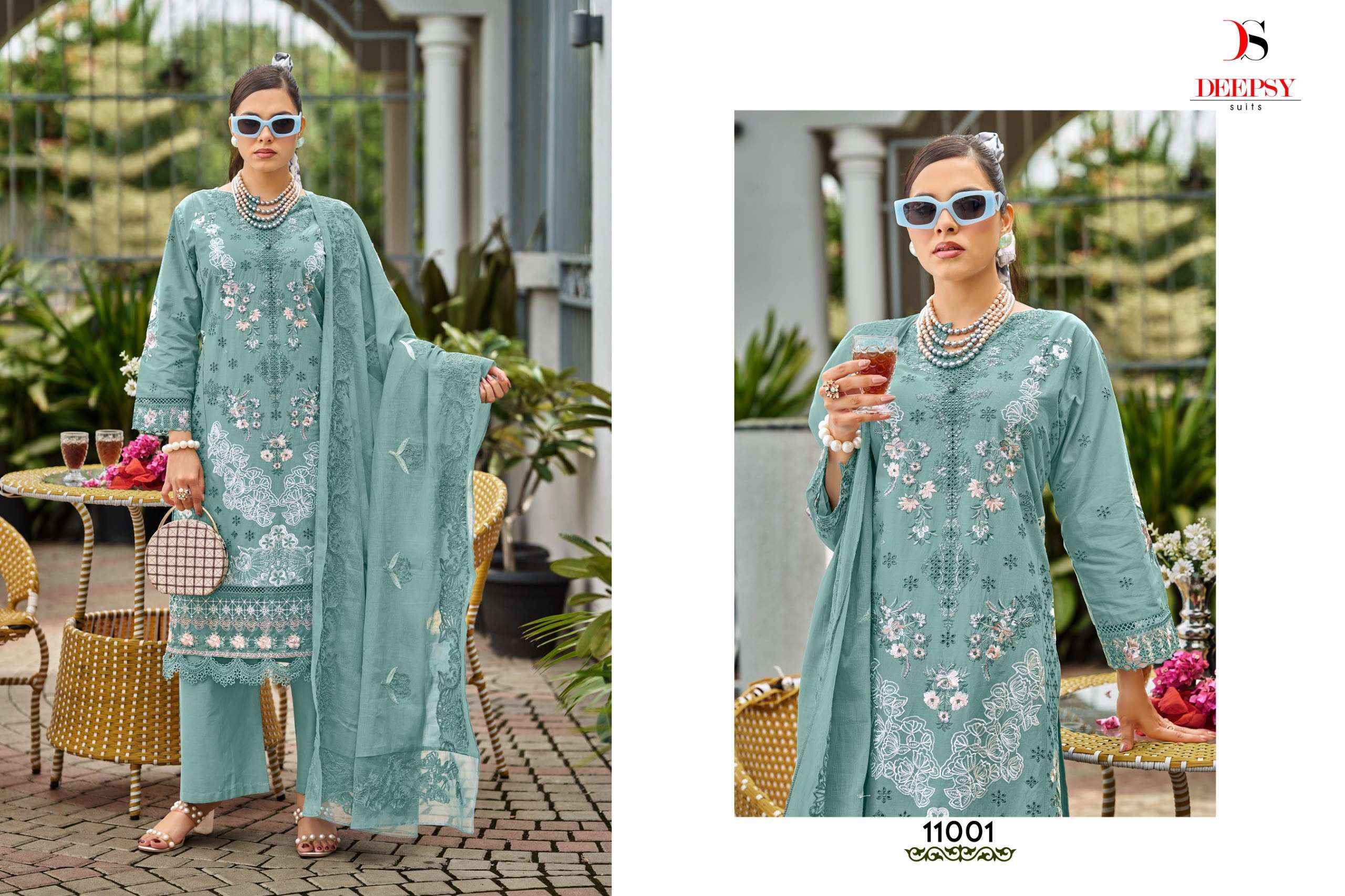 Deepsy Elaf Premium Vol 11 Cotton Dress Material 6 pcs Catalogue