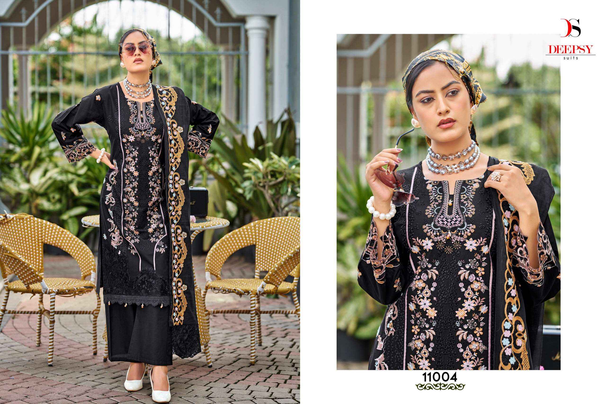 Deepsy Elaf Premium Vol 11 Cotton Dress Material 6 pcs Catalogue