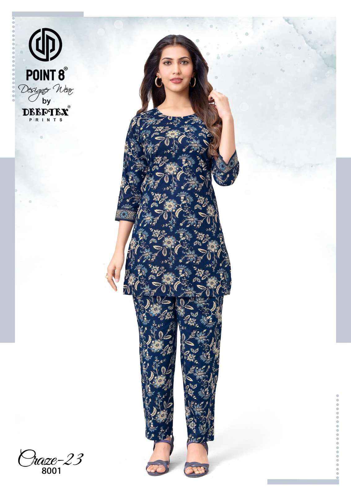 Deeptex Craze Vol 23 Vol 8 Cotton Co Ord Set 10 pcs Catalogue