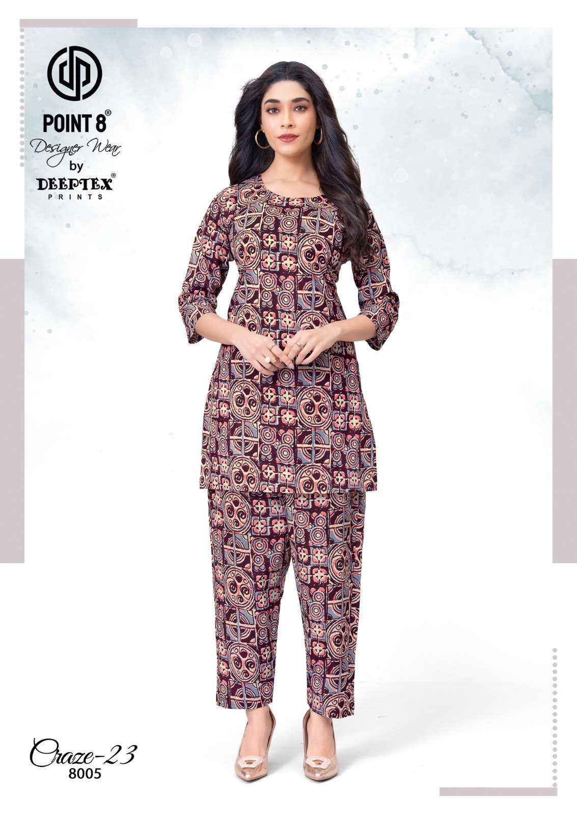 Deeptex Craze Vol 23 Vol 8 Cotton Co Ord Set 10 pcs Catalogue