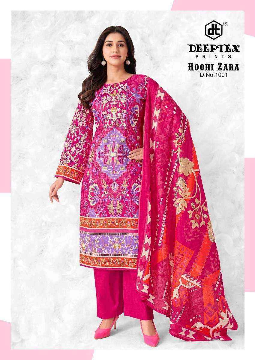 Deeptex Roohi Zara Vol 10 Lawn Cotton Dress Material 8 pcs Catalogue