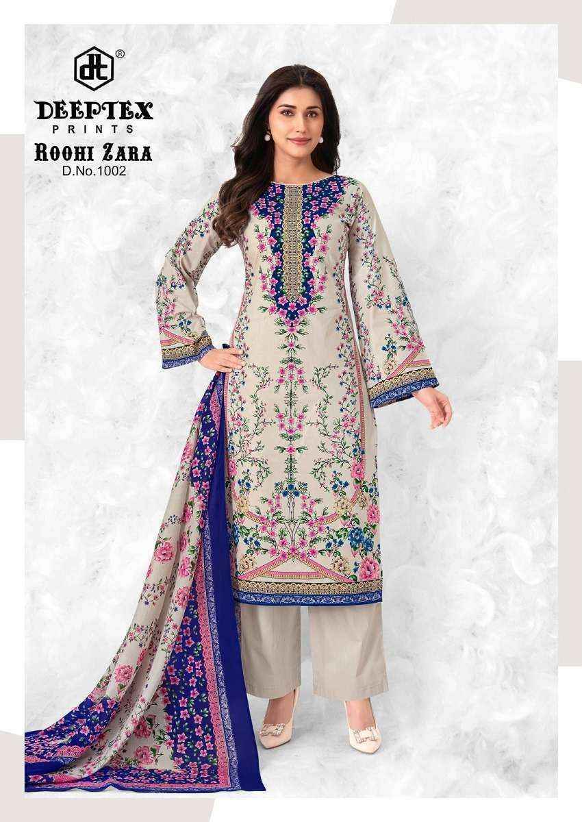 Deeptex Roohi Zara Vol 10 Lawn Cotton Dress Material 8 pcs Catalogue