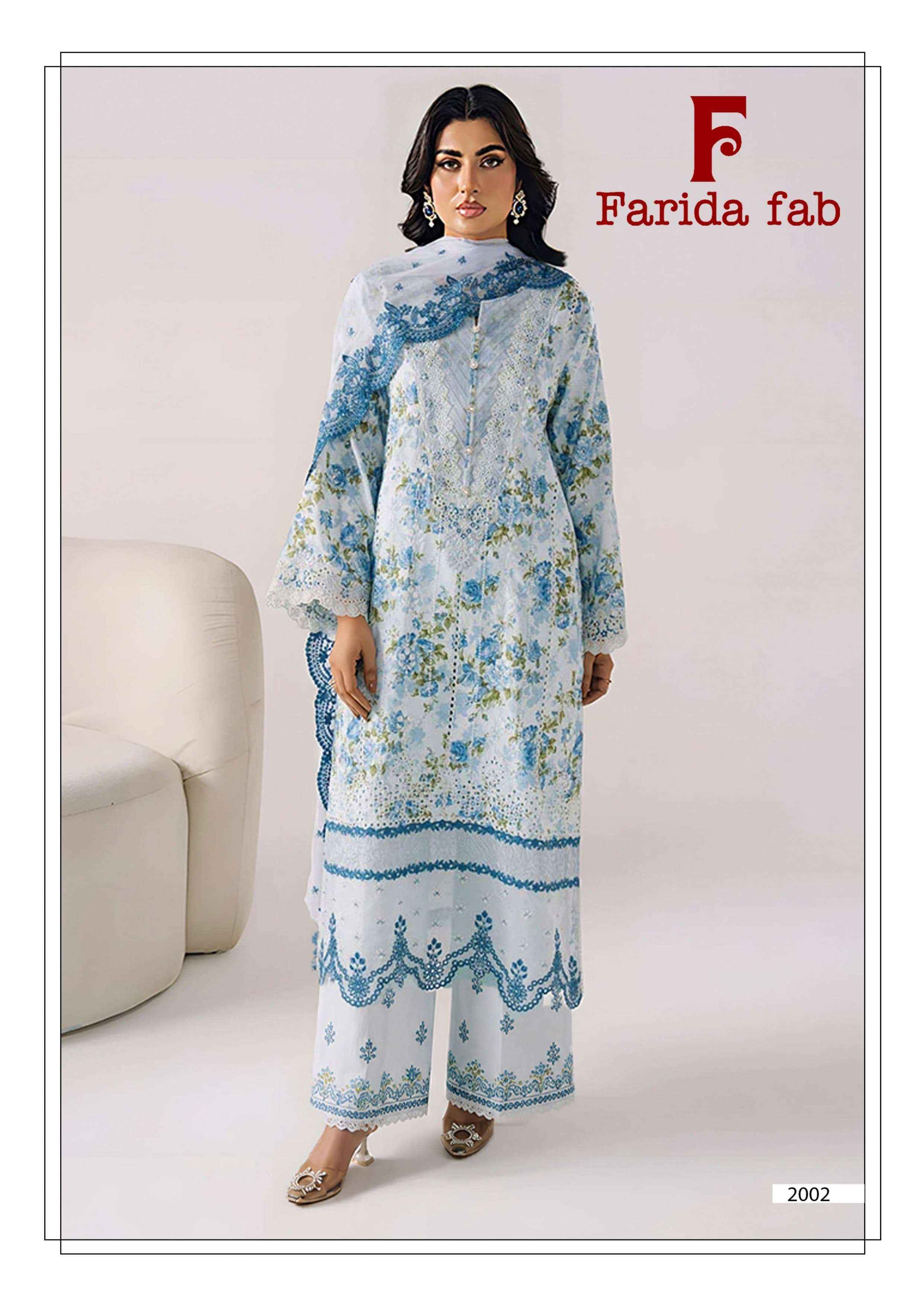 Farida Fab Charizma Vol 2 Cotton Dress 6 pcs Catalogue