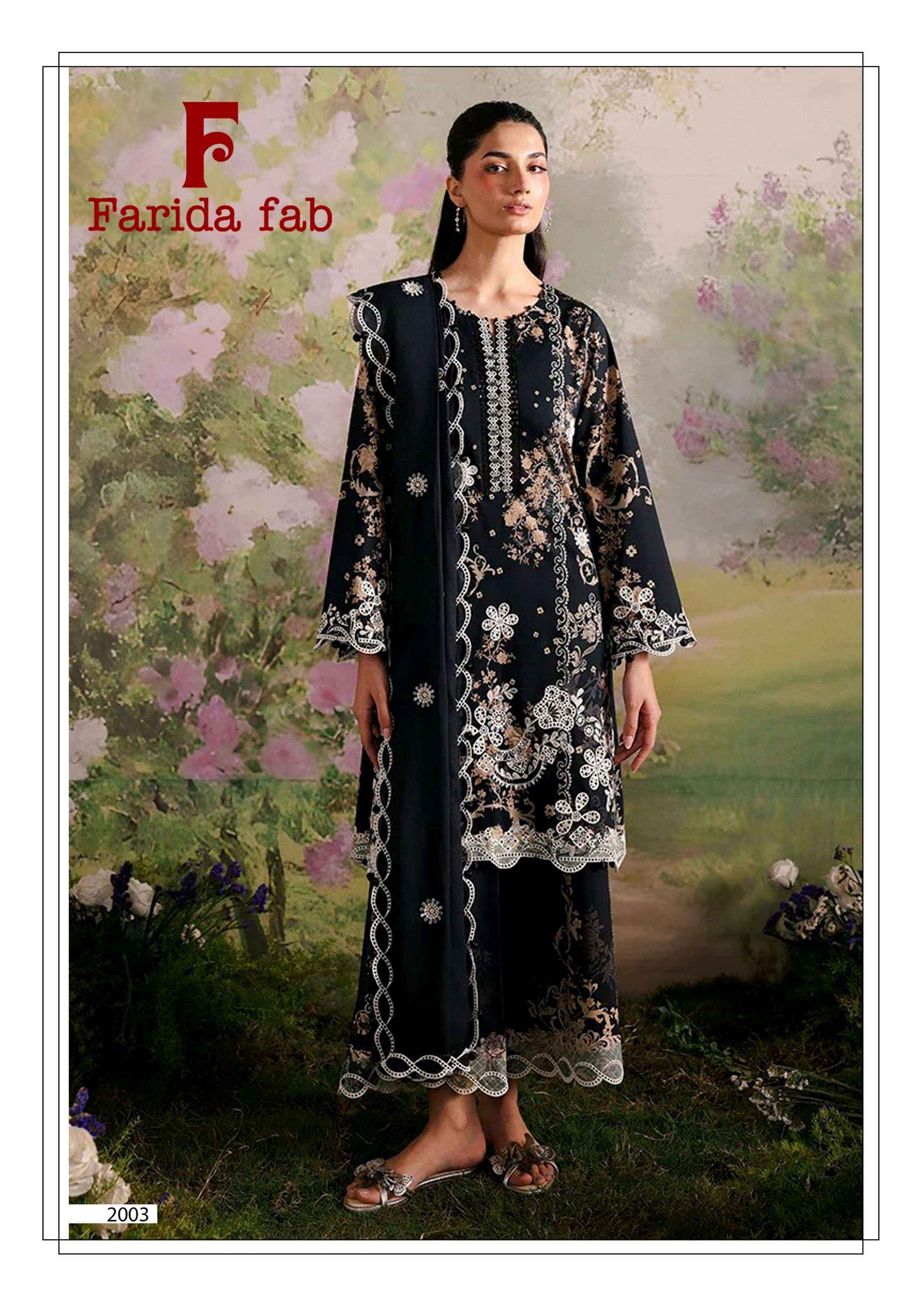 Farida Fab Charizma Vol 2 Cotton Dress 6 pcs Catalogue