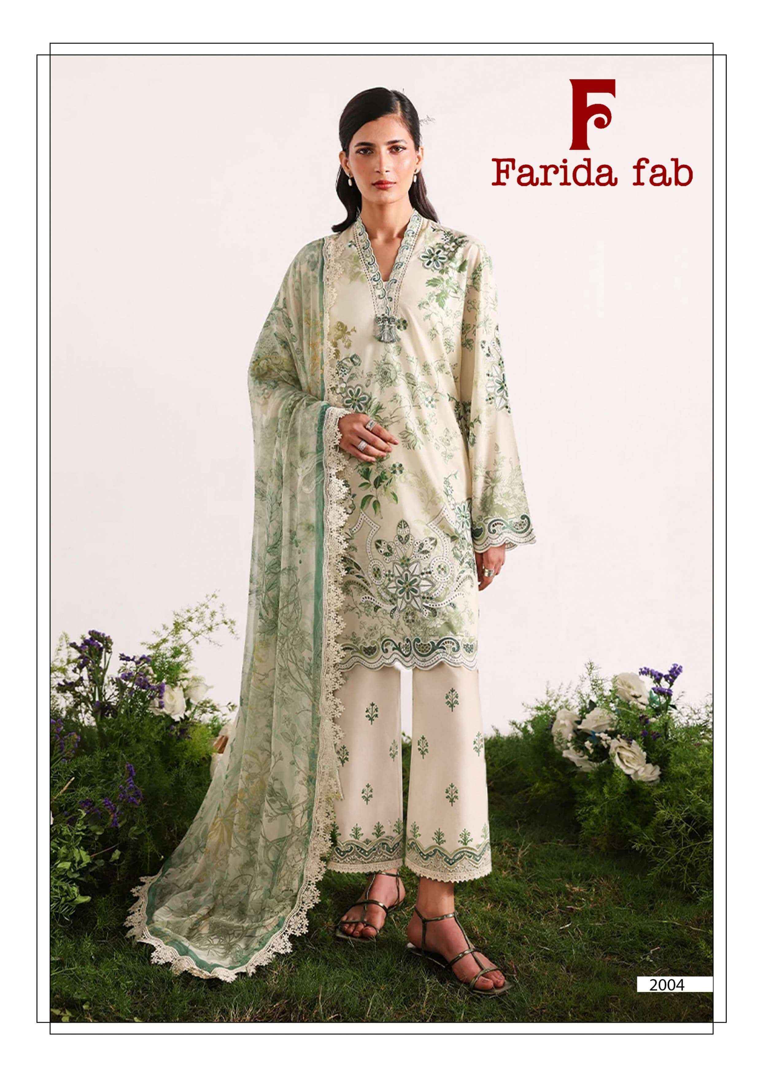 Farida Fab Charizma Vol 2 Cotton Dress 6 pcs Catalogue