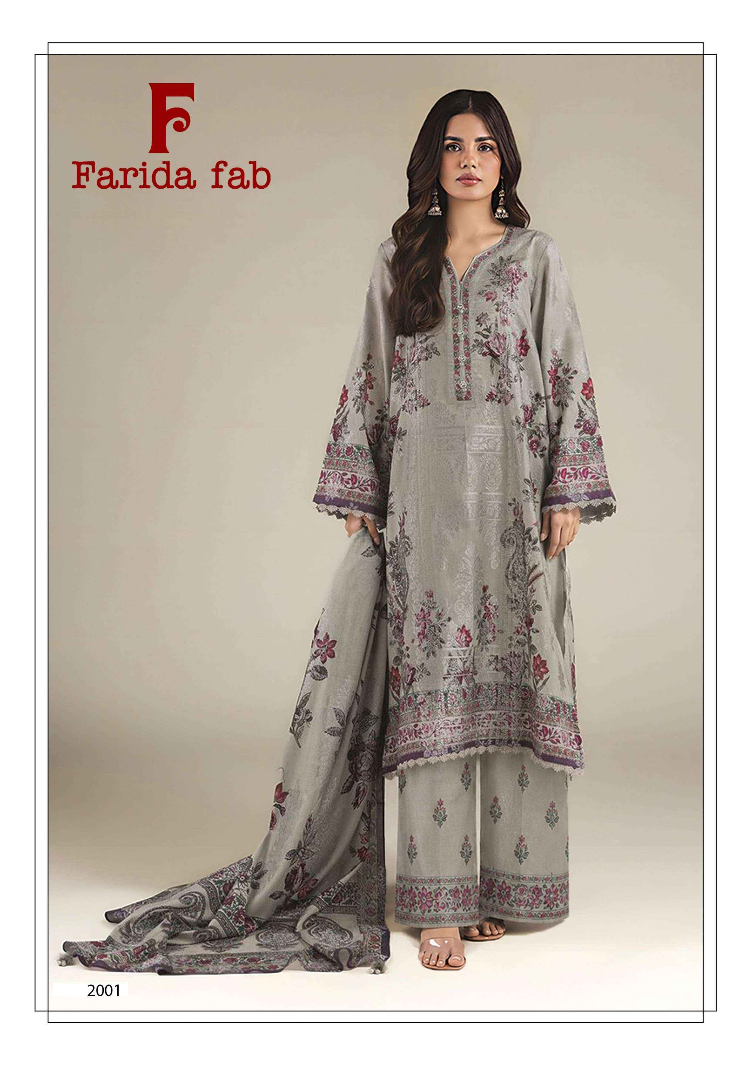 Farida Fab Charizma Vol 2 Cotton Dress 6 pcs Catalogue