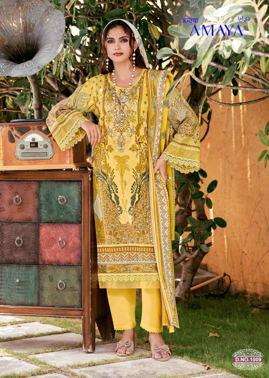 Ganesha Amaya Vol 1 Cotton Dress Material 8 pcs Catalogue