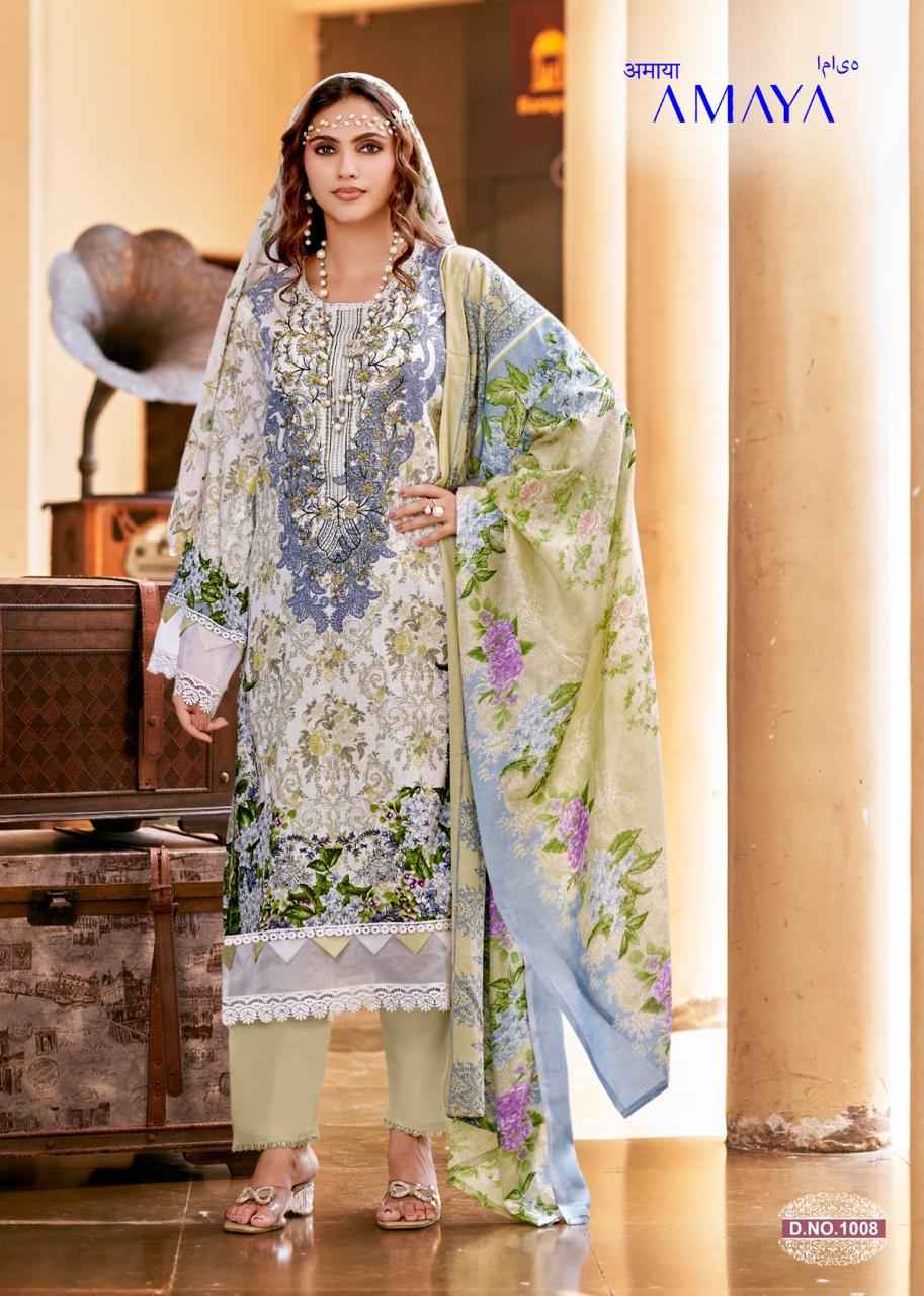Ganesha Amaya Vol 1 Cotton Dress Material 8 pcs Catalogue