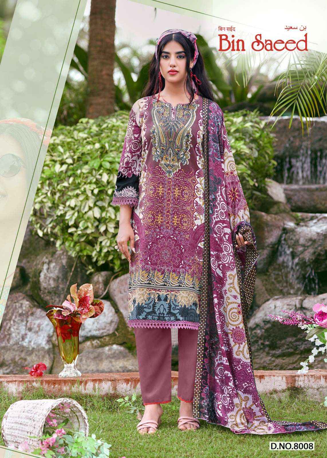 Ganesha Bin Saeed Vol 8 Cotton Dress Material 8 pcs Catalogue