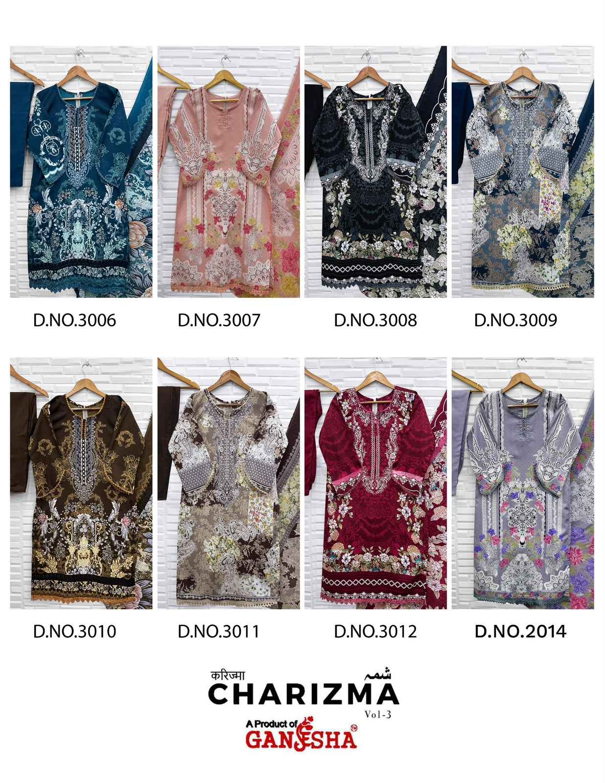 Ganesha Charizma Vol 3 Readymade Cotton Dress 8 pcs Catalogue