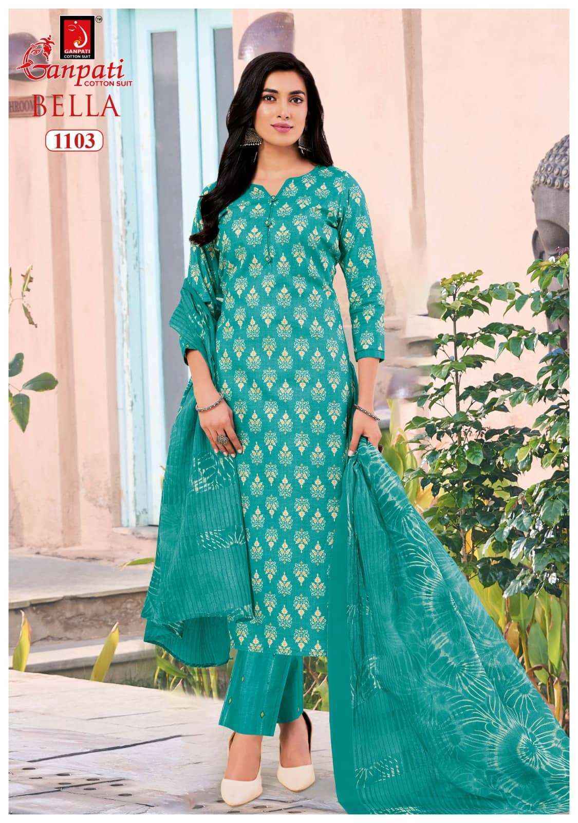 Ganpati Bella Vol 11 Cotton Dress Material 12 pcs Catalogue
