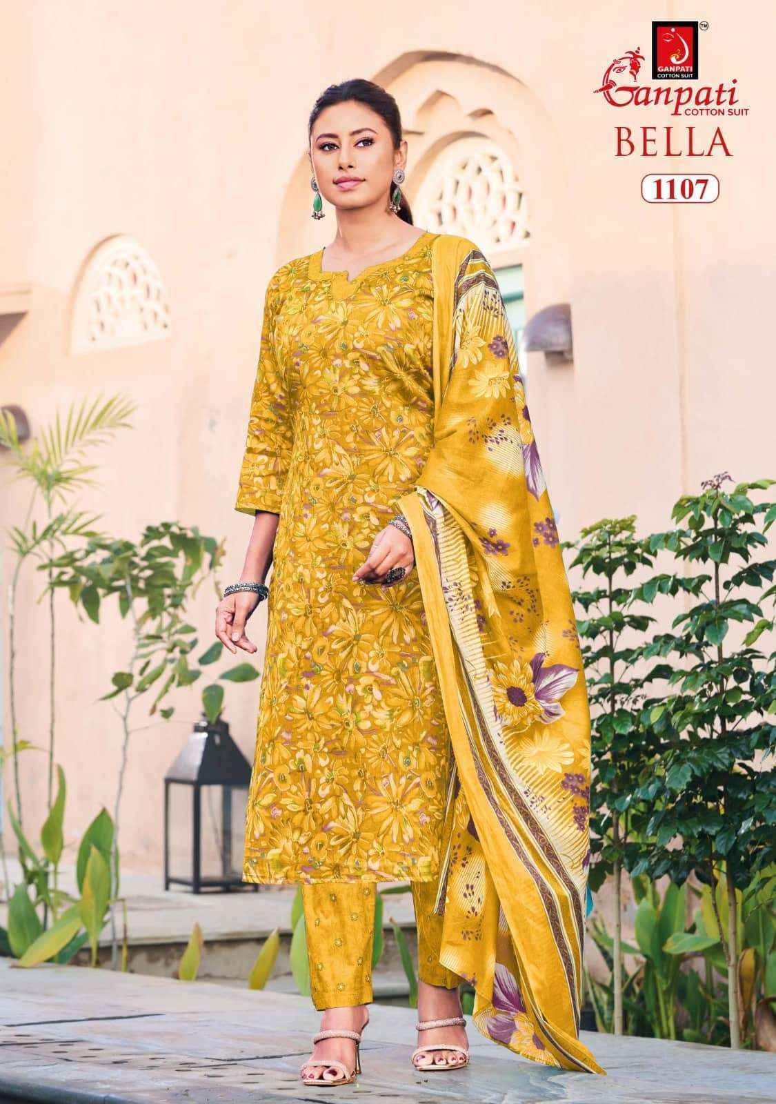 Ganpati Bella Vol 11 Cotton Dress Material 12 pcs Catalogue