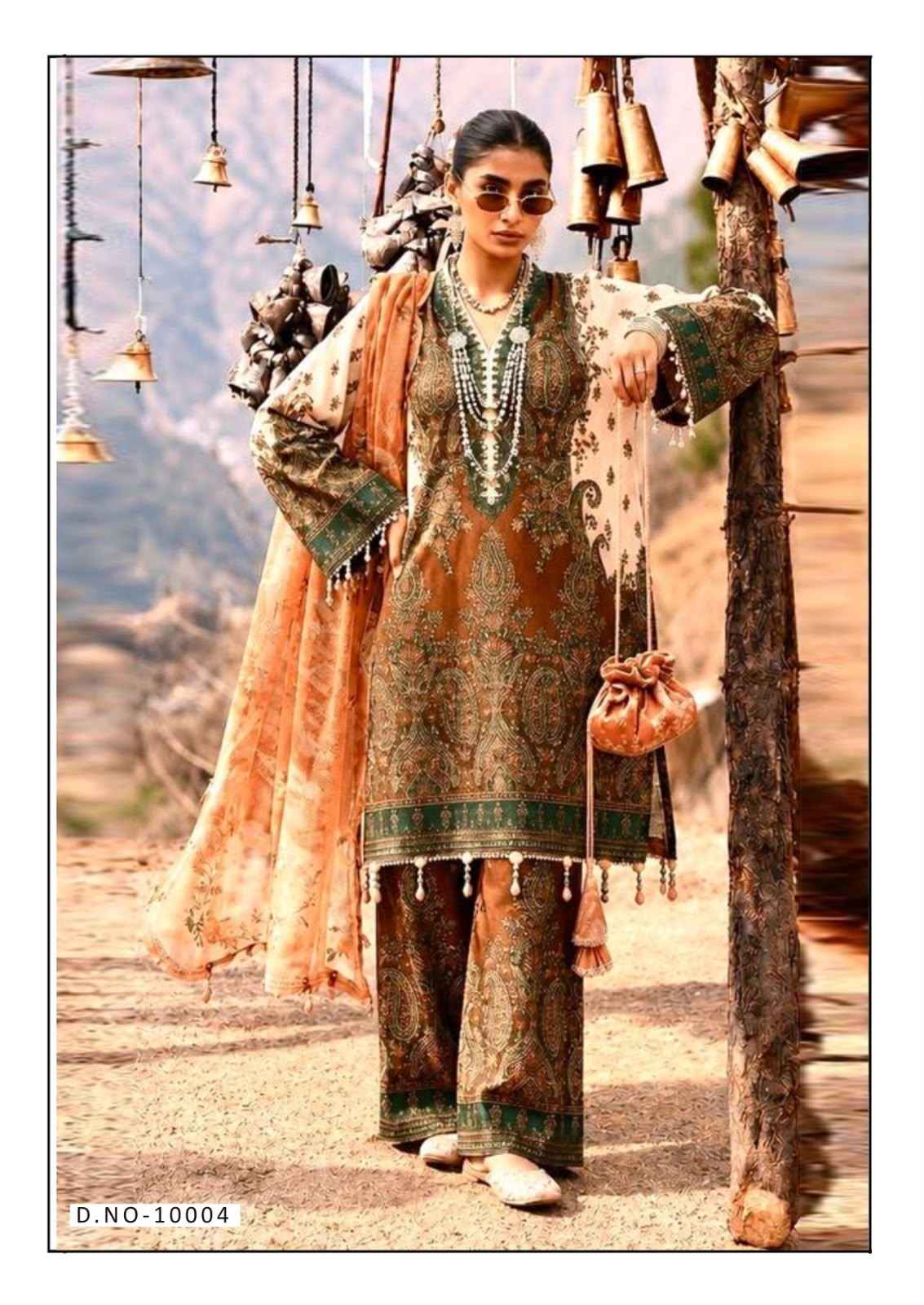 Hala Ramsha Vol 10 Cotton Dress Material 6 pcs Catalogue