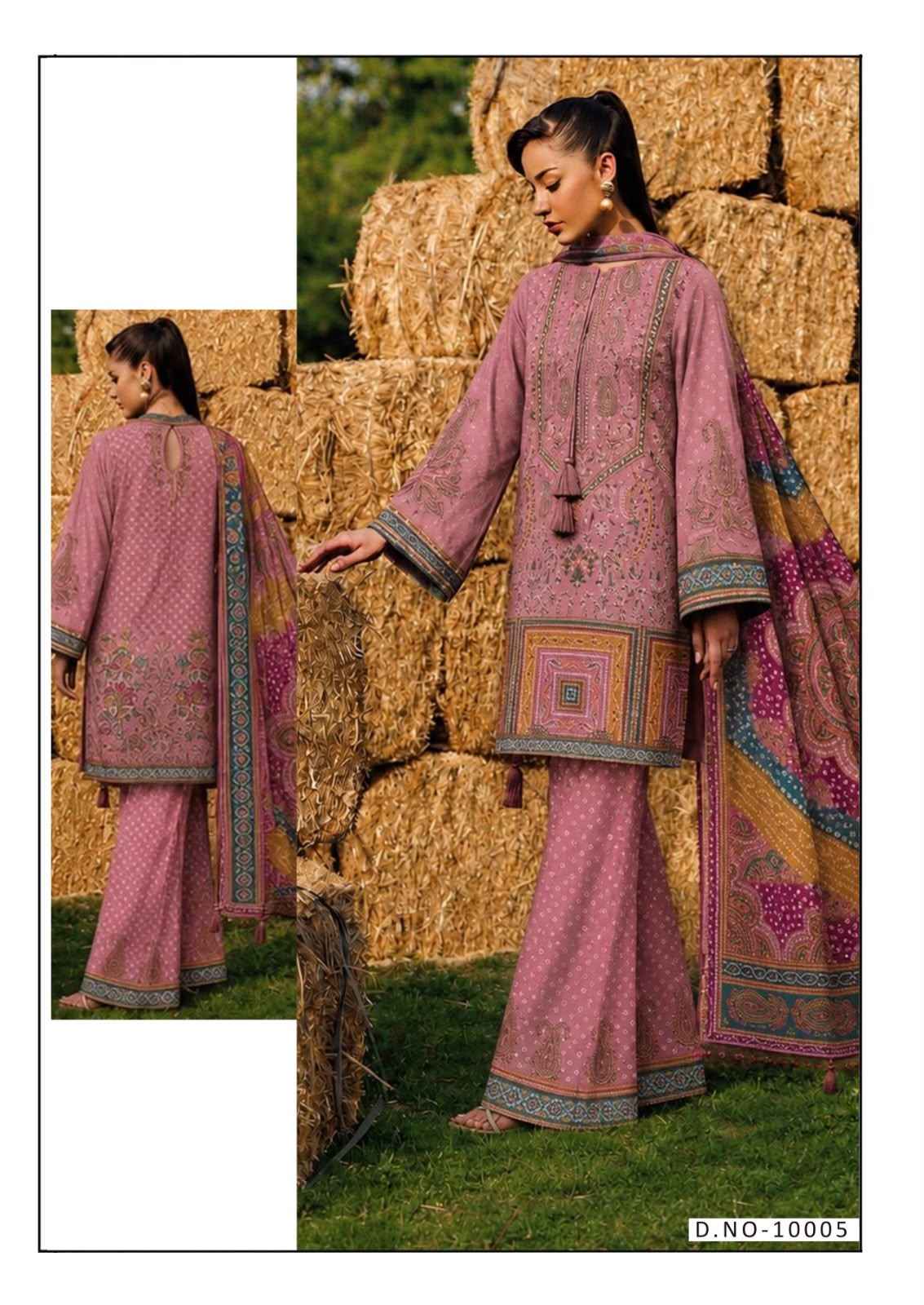 Hala Ramsha Vol 10 Cotton Dress Material 6 pcs Catalogue