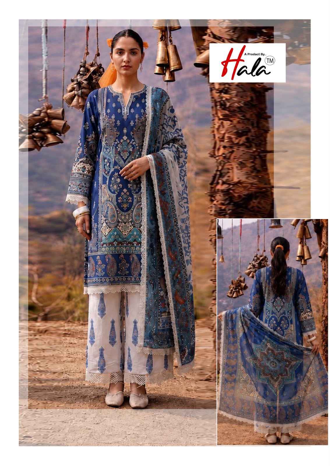 Hala Ramsha Vol 10 Cotton Dress Material 6 pcs Catalogue