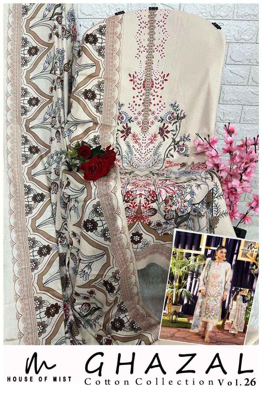 House Of Mist Ghazal Cotton Collection Vol 26 Cotton Dress Material 6 pcs Catalogue