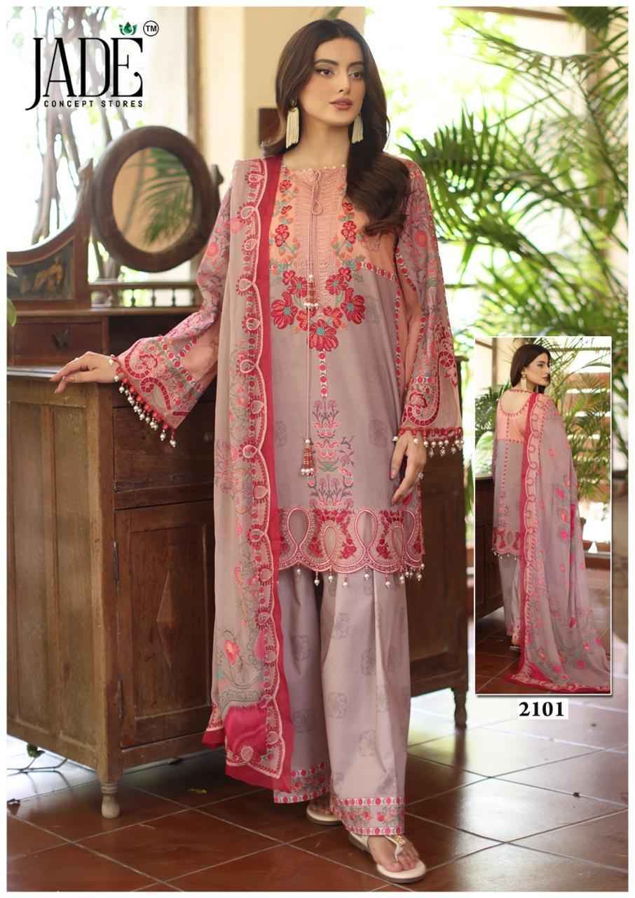 Jade Bin Saeed Heavy Luxury Vol 21 Readymade Cotton Dress 6 pcs Catalogue