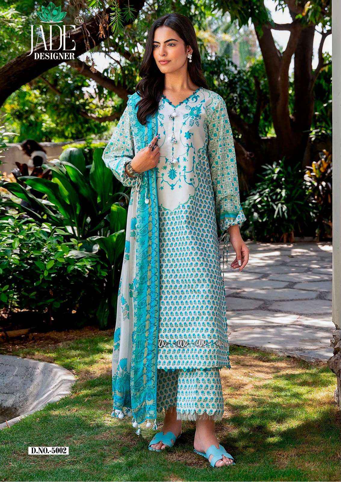 Jade Noor Ahmed Vol 5 Lawn Cotton Dress Material 6 pcs Catalogue