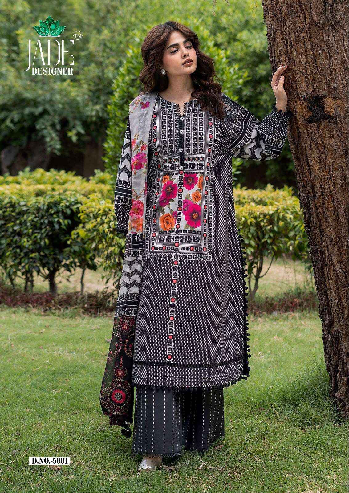 Jade Noor Ahmed Vol 5 Lawn Cotton Dress Material 6 pcs Catalogue