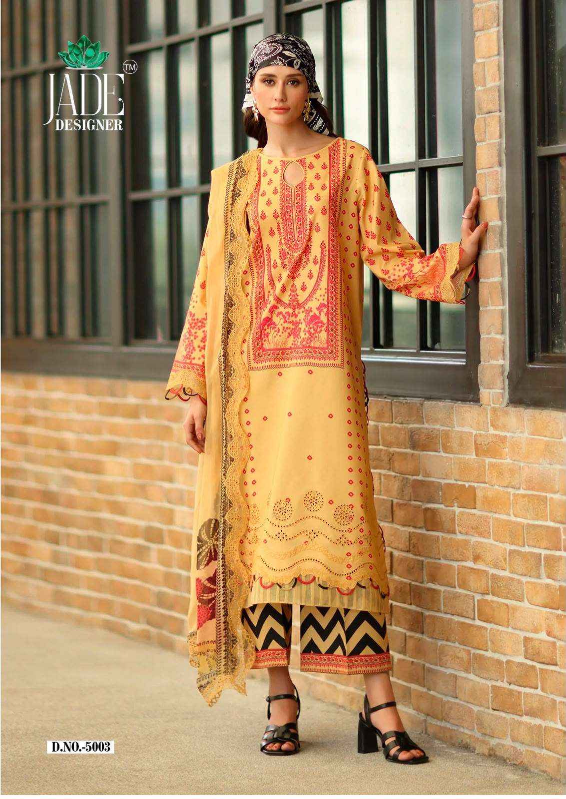 Jade Noor Ahmed Vol 5 Lawn Cotton Dress Material 6 pcs Catalogue