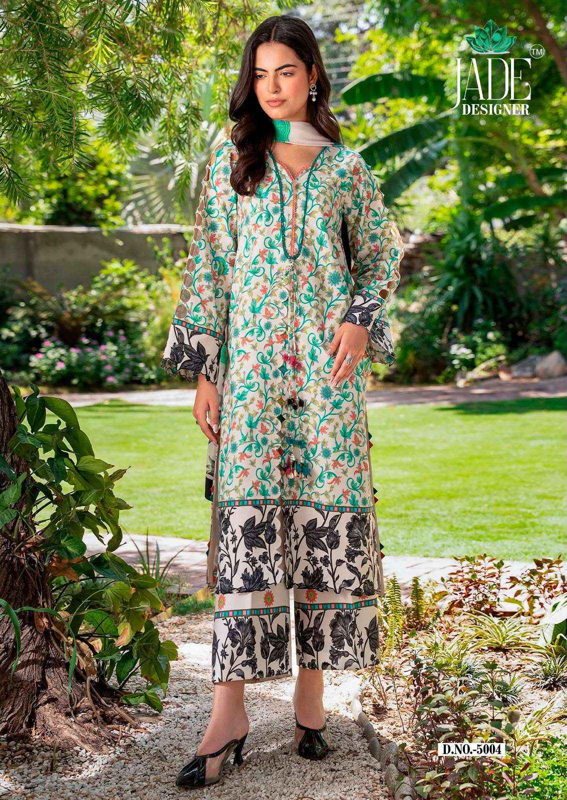 Jade Noor Ahmed Vol 5 Lawn Cotton Dress Material 6 pcs Catalogue