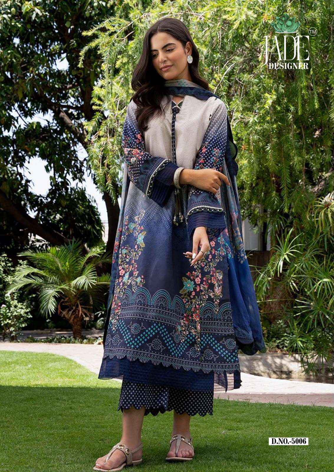 Jade Noor Ahmed Vol 5 Lawn Cotton Dress Material 6 pcs Catalogue