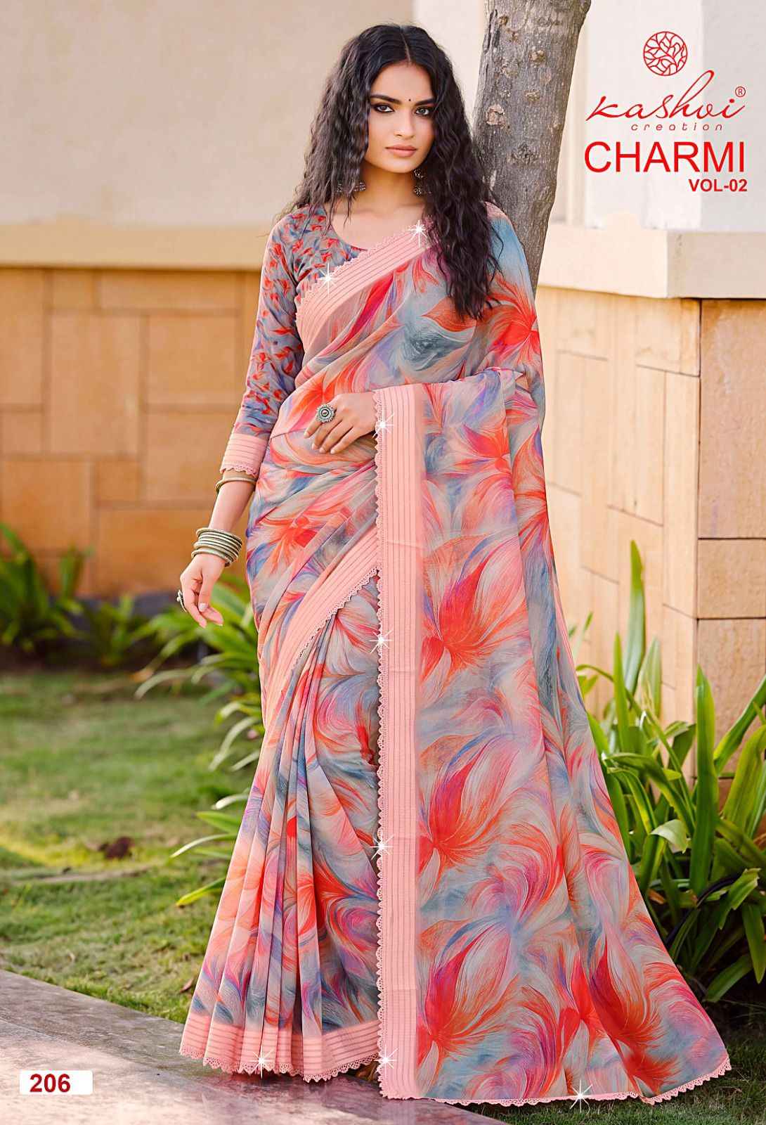 Kashvi Charmi Vol 2 Swarovski Work Saree 8 pcs Catalogue