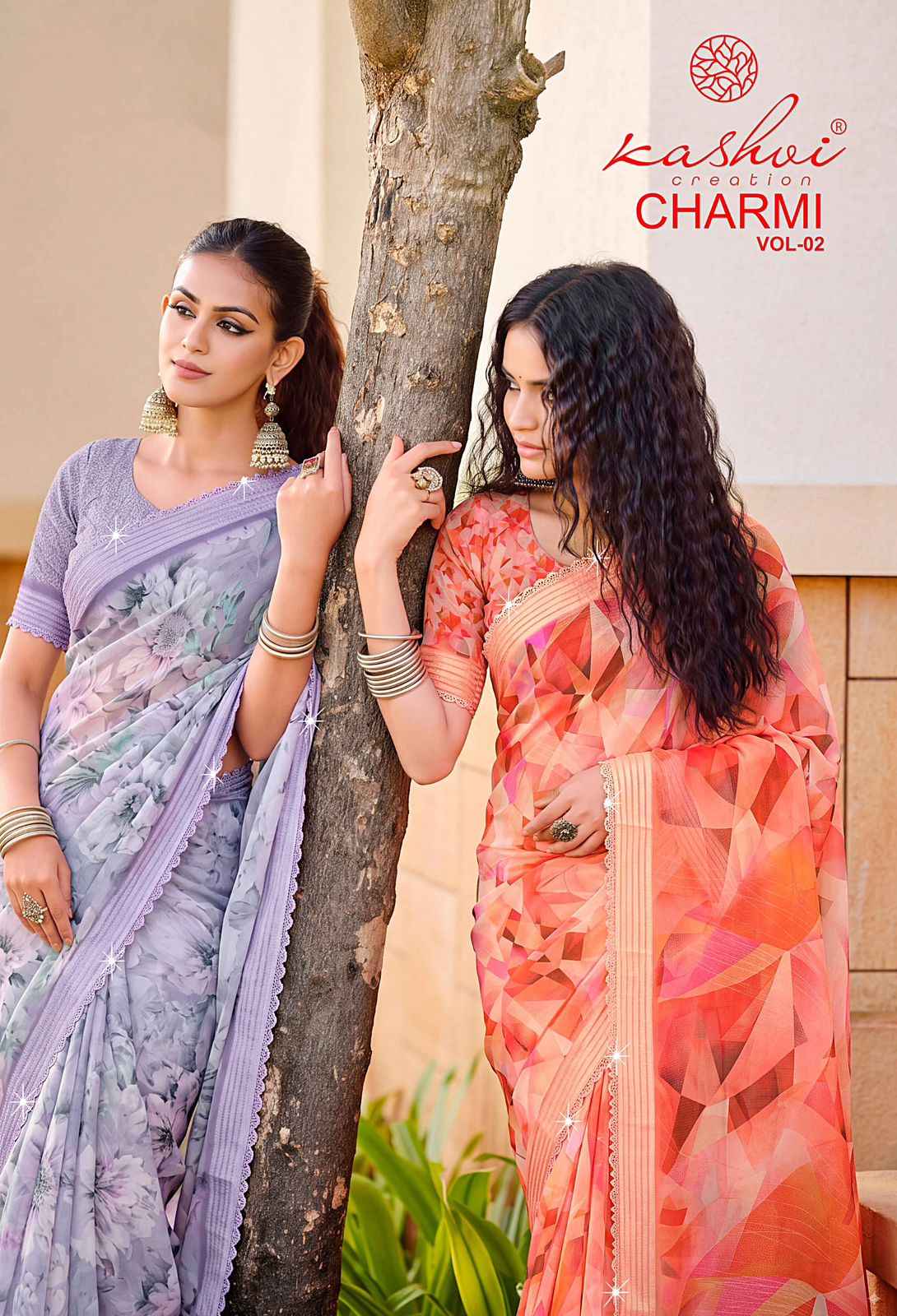 Kashvi Charmi Vol 2 Swarovski Work Saree 8 pcs Catalogue