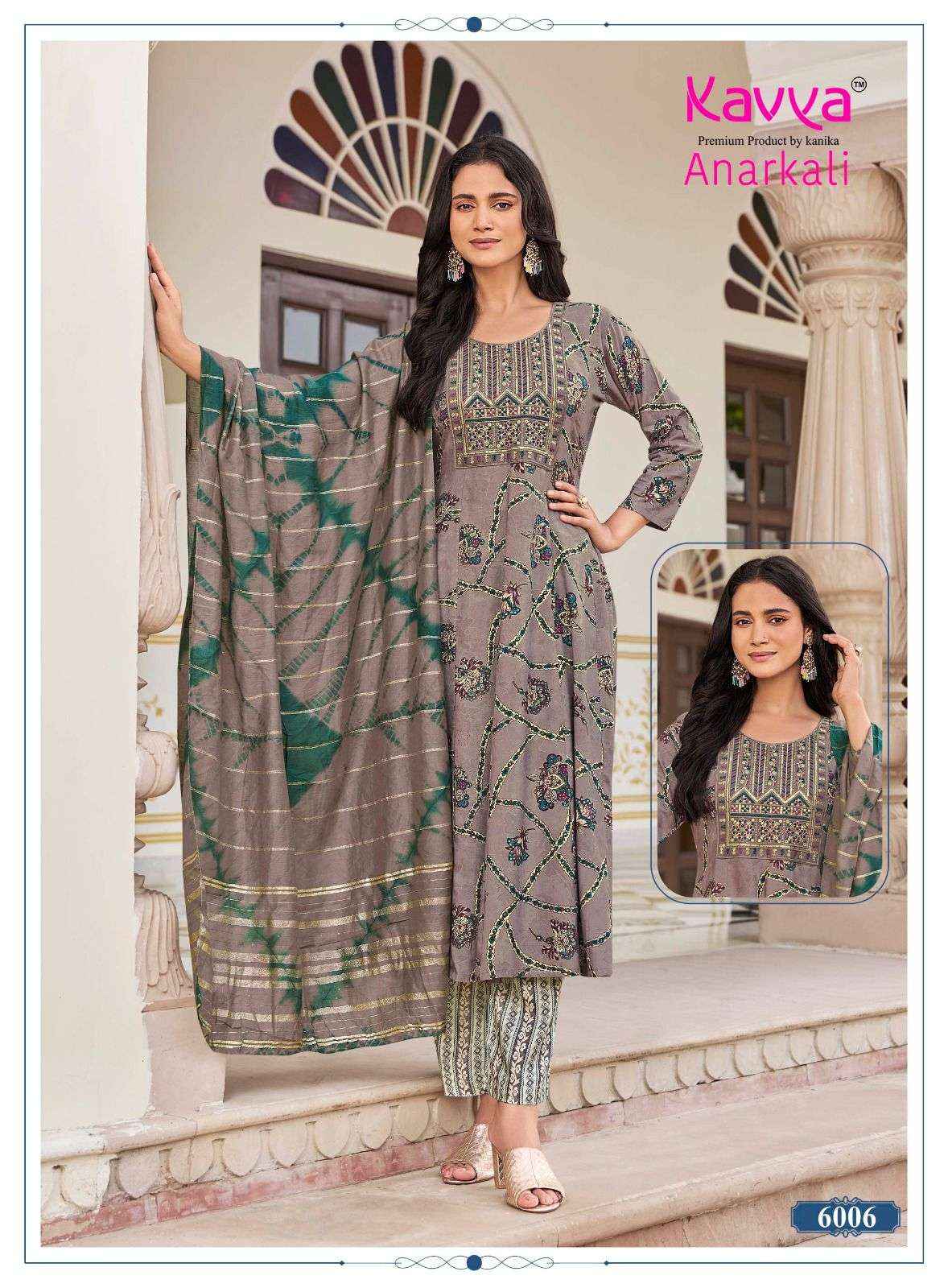 Kavya Anarkali Vol 6 Rayon Kurti Combo 10 pcs Catalogue