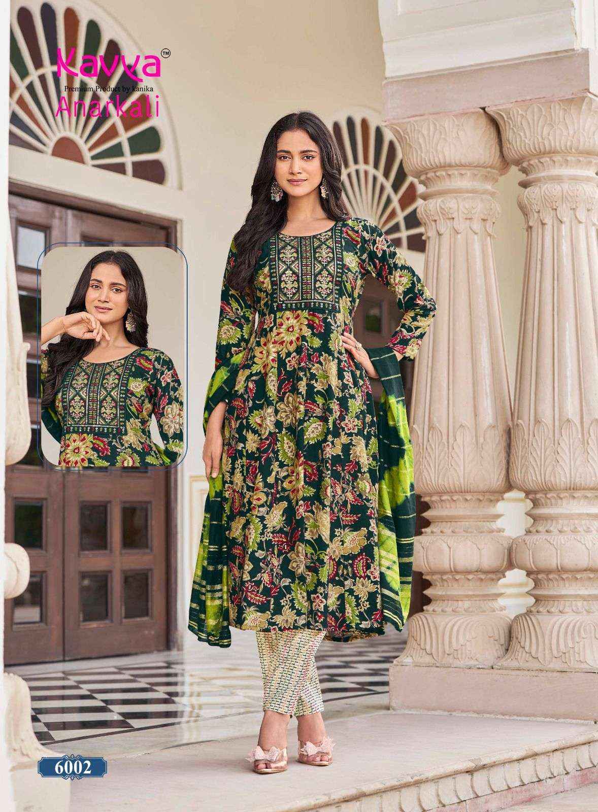 Kavya Anarkali Vol 6 Rayon Kurti Combo 10 pcs Catalogue