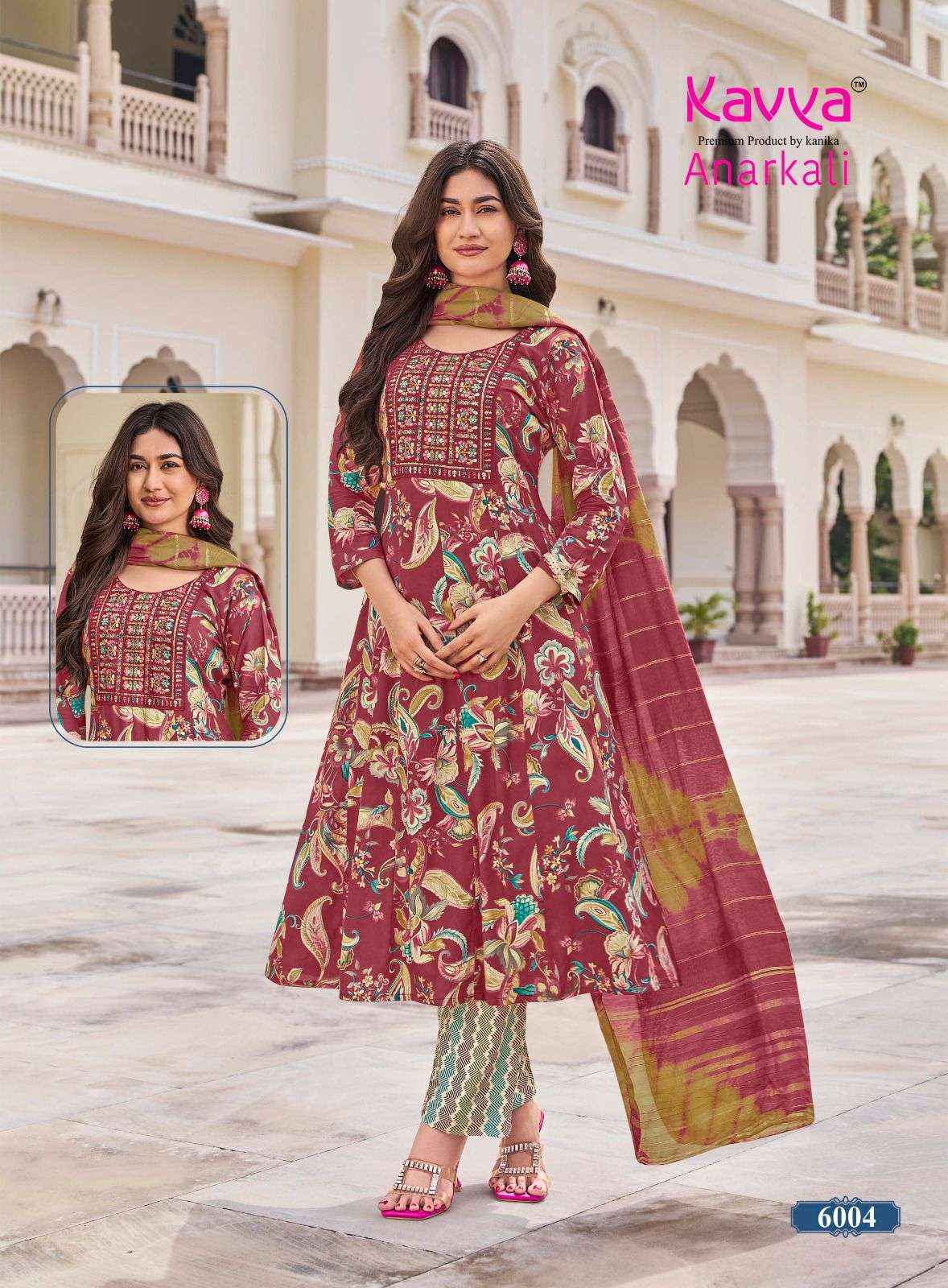 Kavya Anarkali Vol 6 Rayon Kurti Combo 10 pcs Catalogue