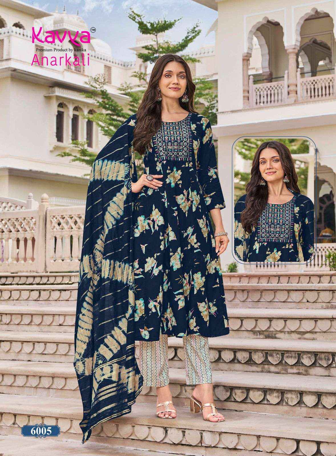 Kavya Anarkali Vol 6 Rayon Kurti Combo 10 pcs Catalogue