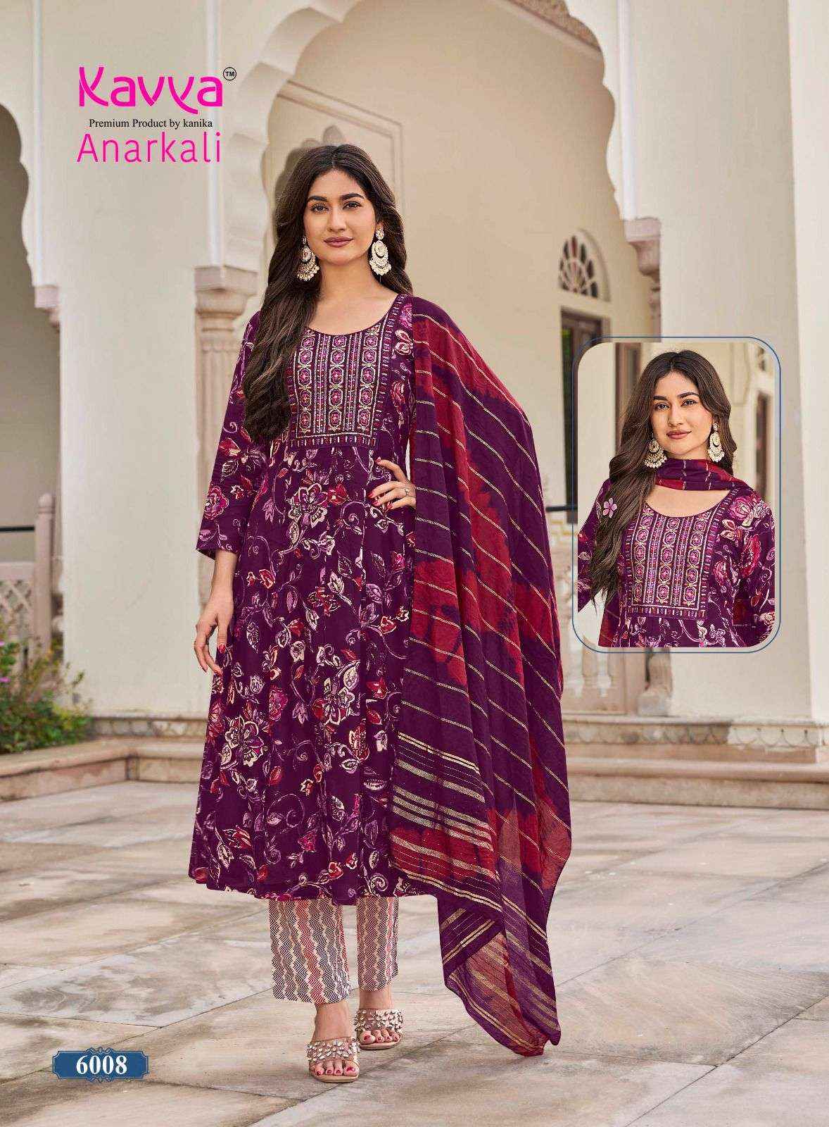 Kavya Anarkali Vol 6 Rayon Kurti Combo 10 pcs Catalogue