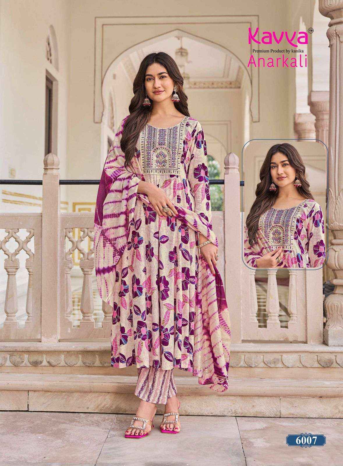 Kavya Anarkali Vol 6 Rayon Kurti Combo 10 pcs Catalogue
