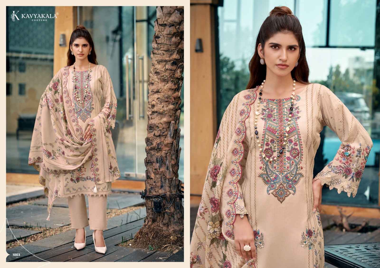 Kavyakala Anarkali Vol 27 Lawn Cotton Dress Material 8 pcs Catalogue