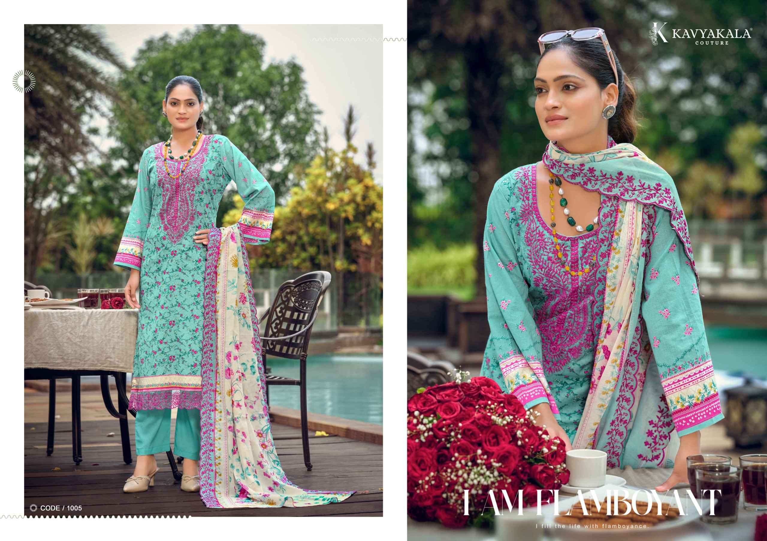 Kavyakala Mahnoor Lawn Cotton Dress Material 6 pcs Catalogue