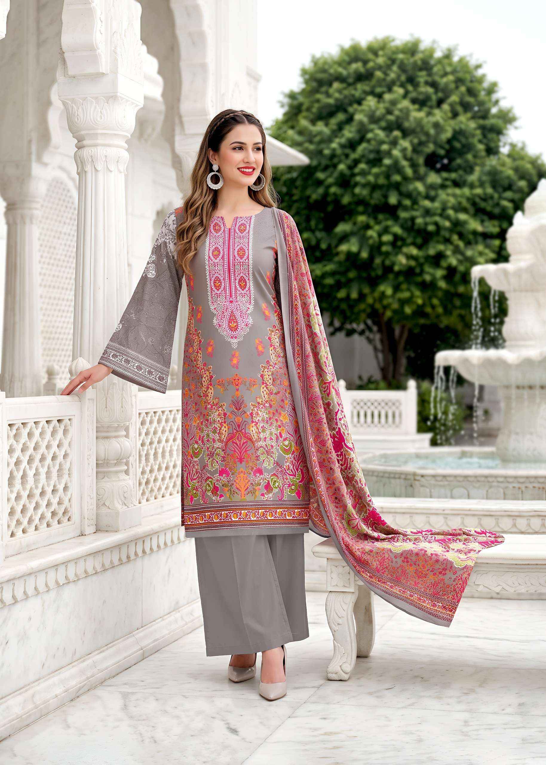 Kavyakala Nazakat Cotton Dress Material 8 pcs Catalogue