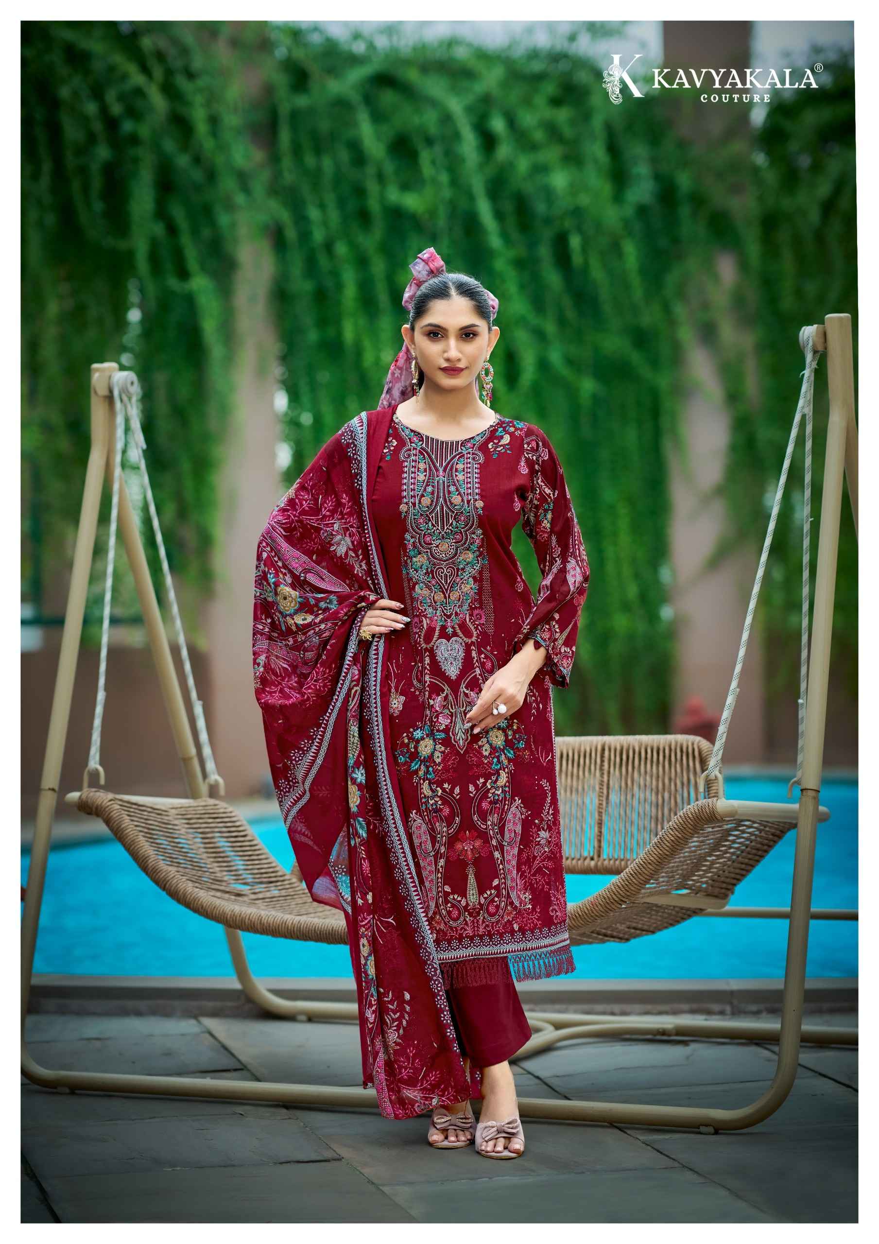 Kavyakala Rihaana Vol 17 Lawn Cotton Dress Material 8 pcs Catalogue