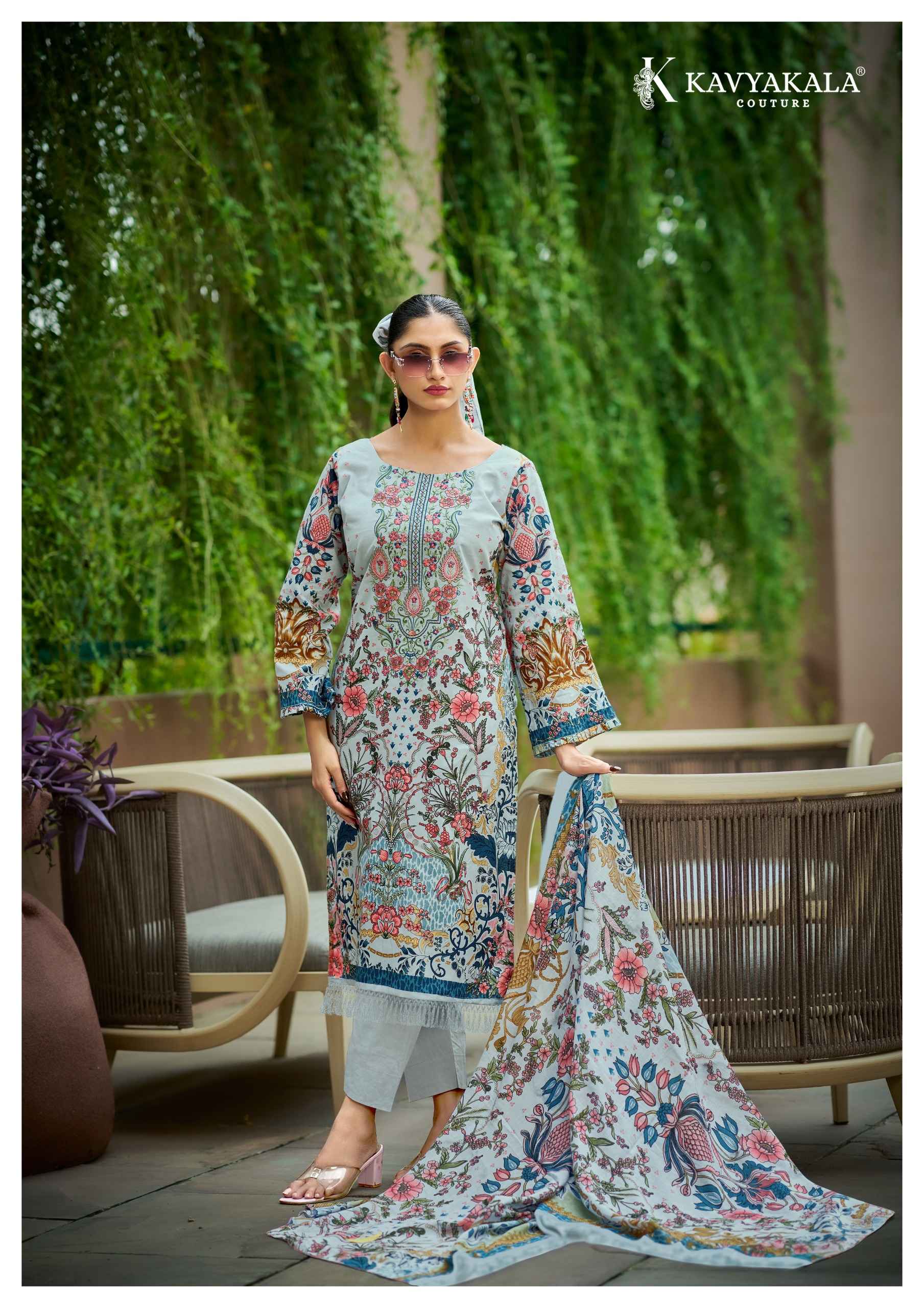 Kavyakala Rihaana Vol 17 Lawn Cotton Dress Material 8 pcs Catalogue