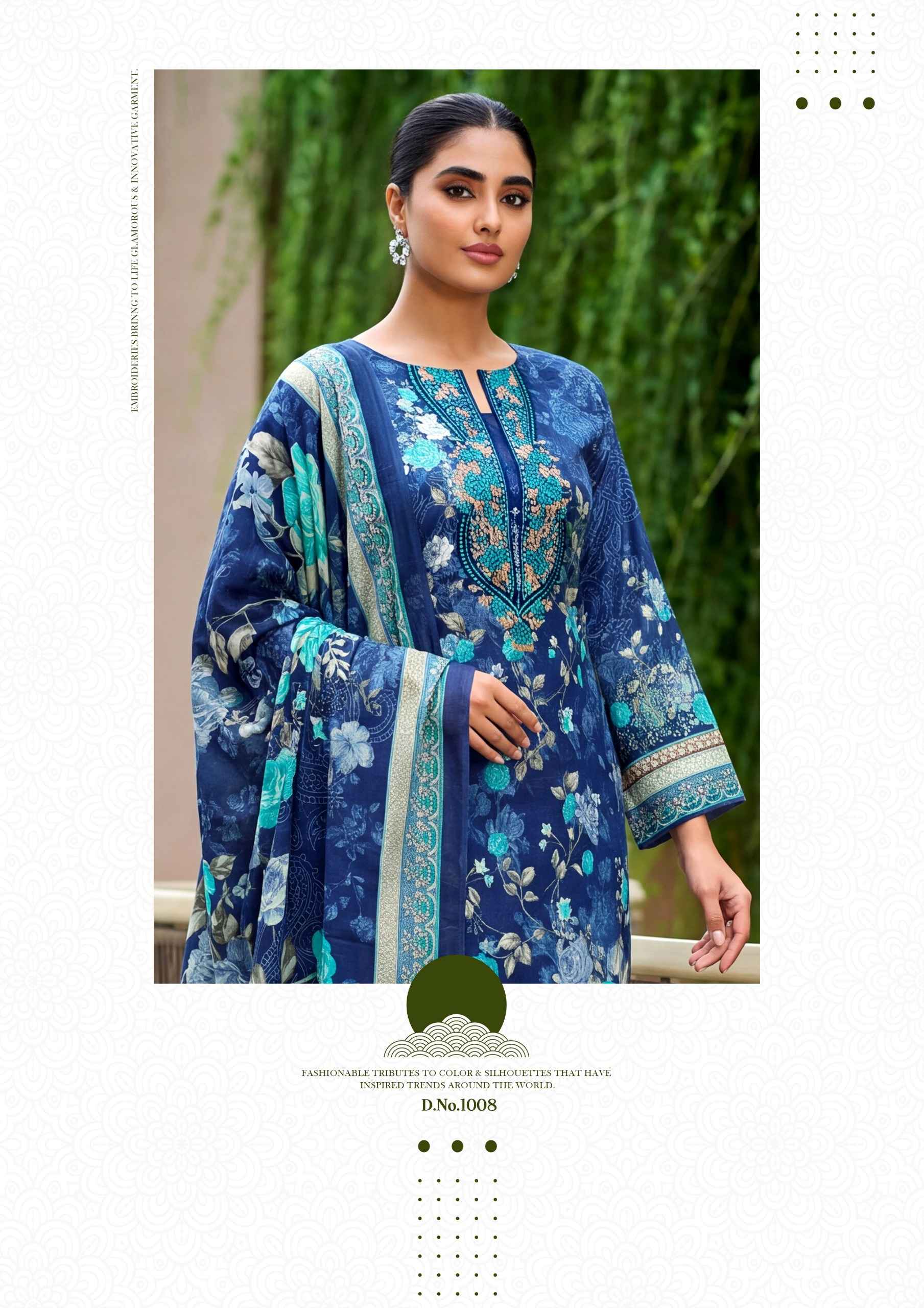 Kavyakala Rihaana Vol 17 Lawn Cotton Dress Material 8 pcs Catalogue