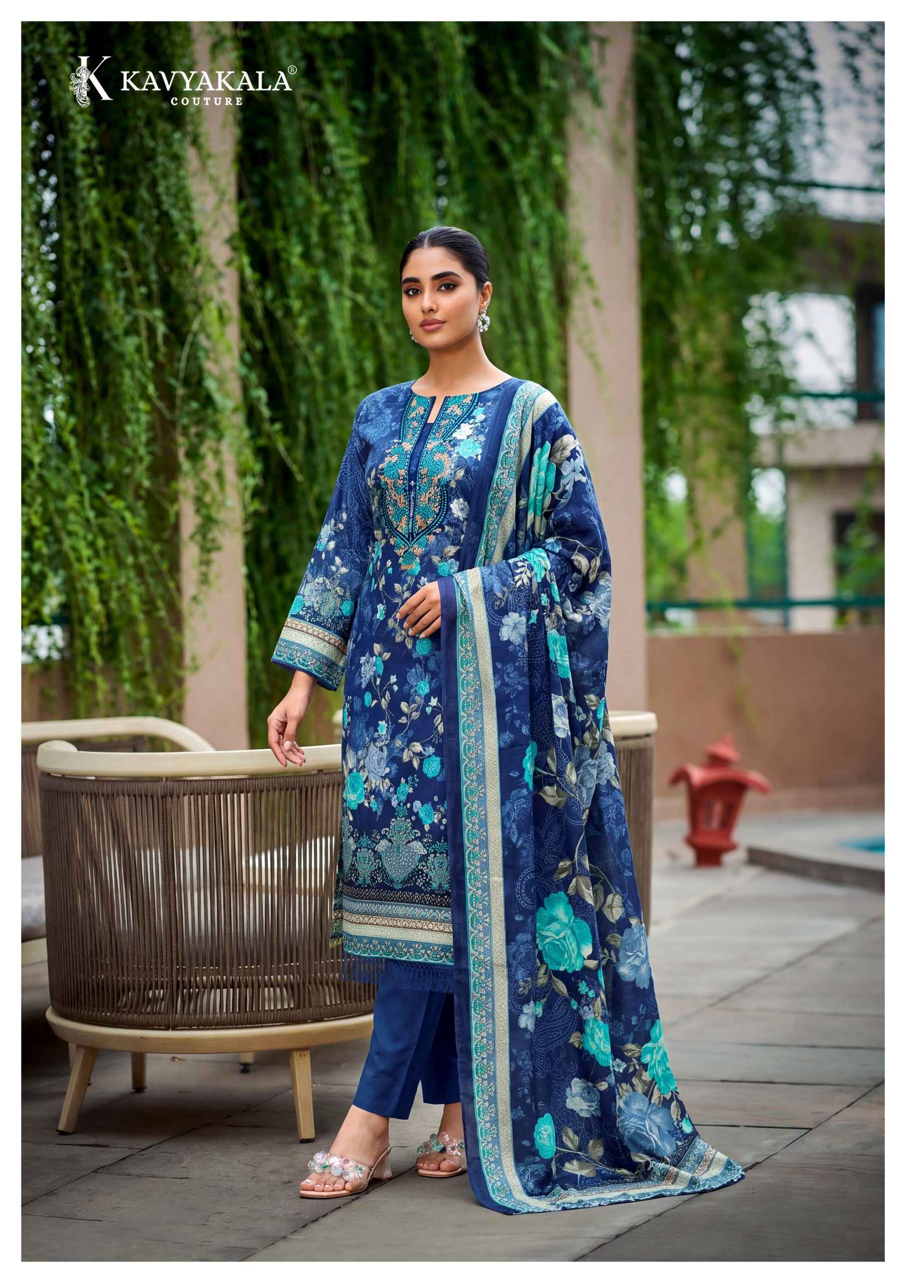 Kavyakala Rihaana Vol 17 Lawn Cotton Dress Material 8 pcs Catalogue