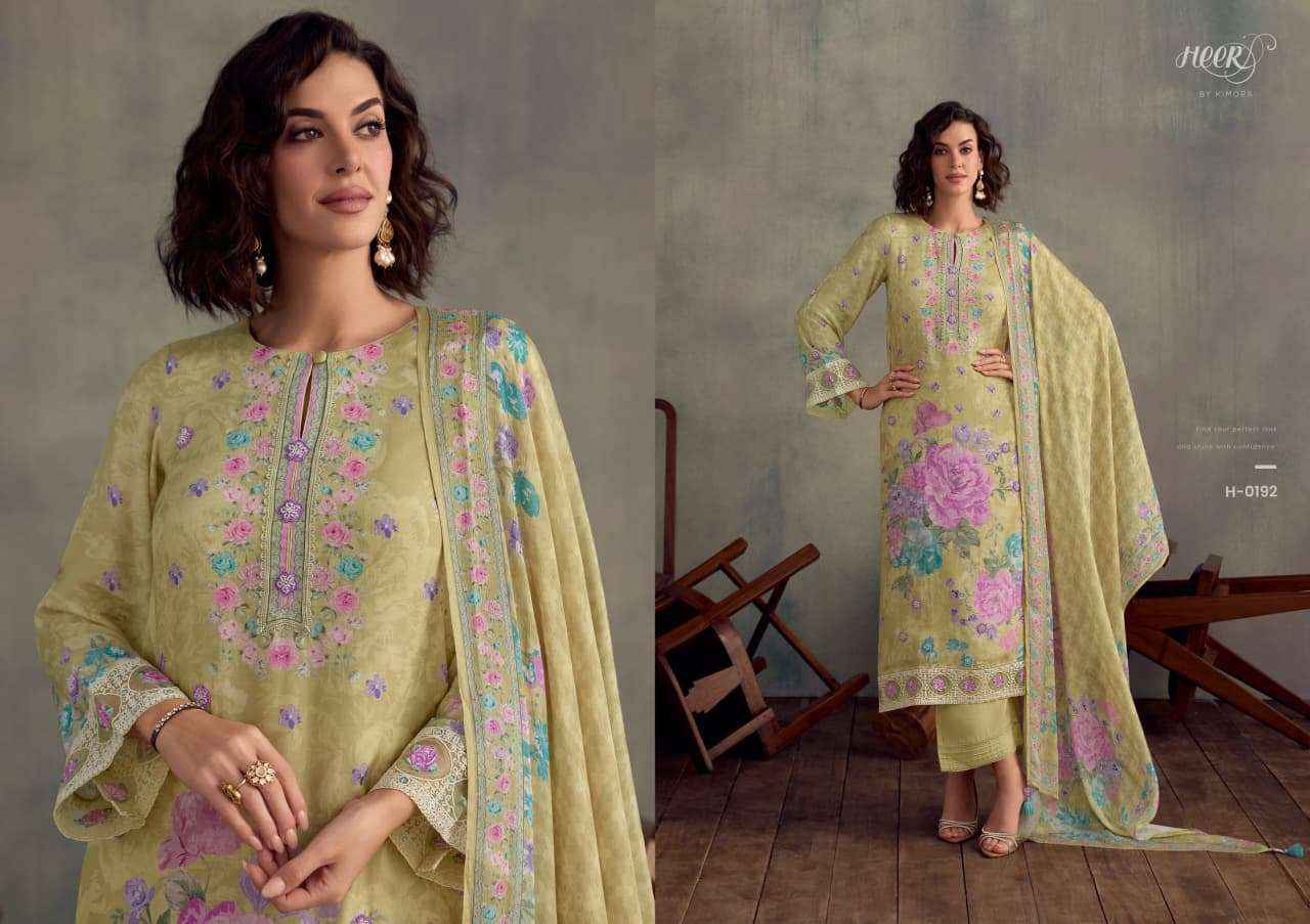 Kimora Heer Jazz Muslin Dress Material 6 pcs Catalogue