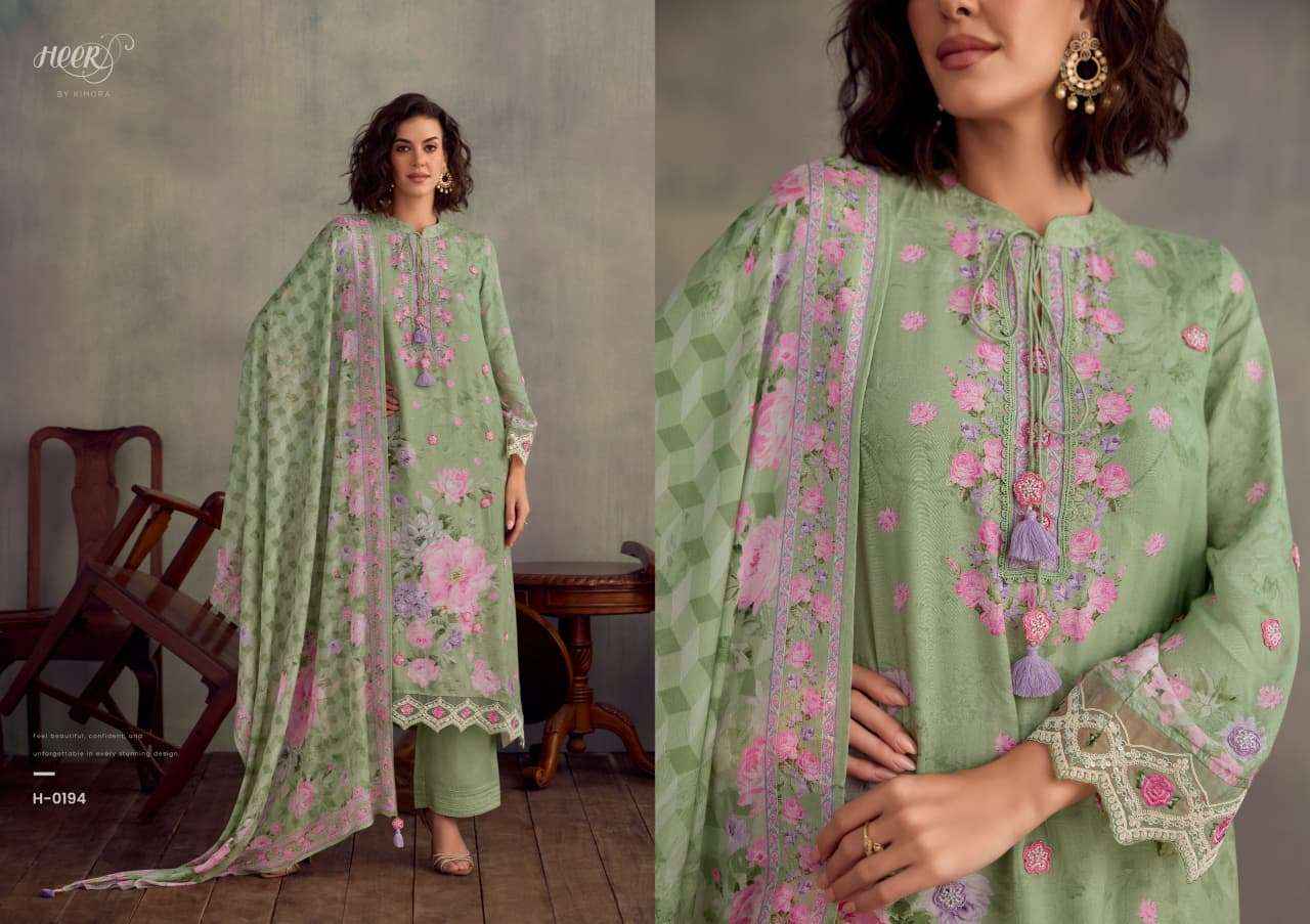 Kimora Heer Jazz Muslin Dress Material 6 pcs Catalogue