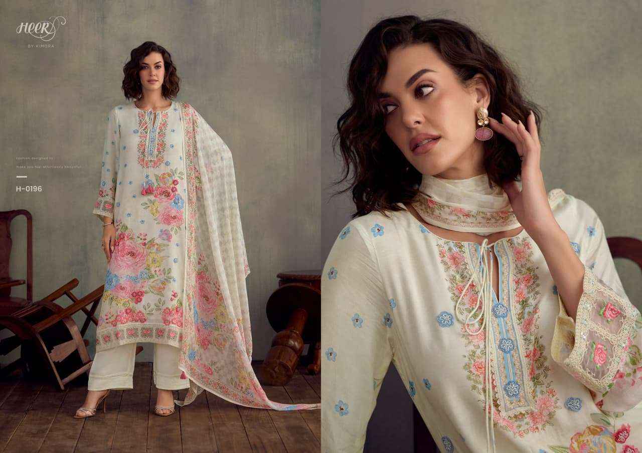 Kimora Heer Jazz Muslin Dress Material 6 pcs Catalogue