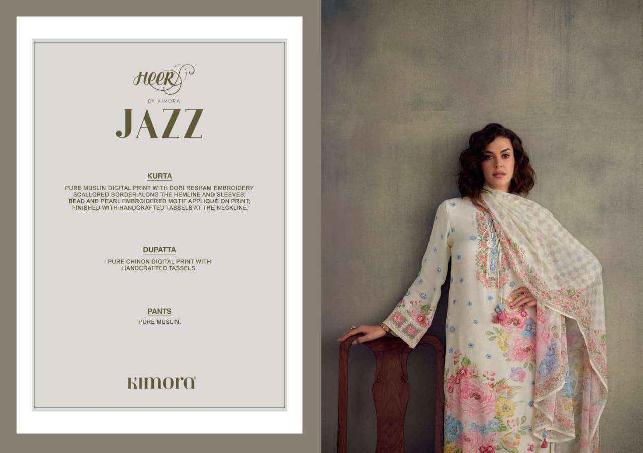 Kimora Heer Jazz Muslin Dress Material 6 pcs Catalogue