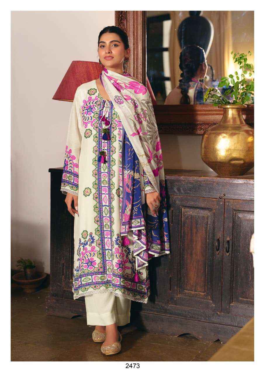 Kimora Sahieliyan Muslin Dress Material 4 pcs Catalogue