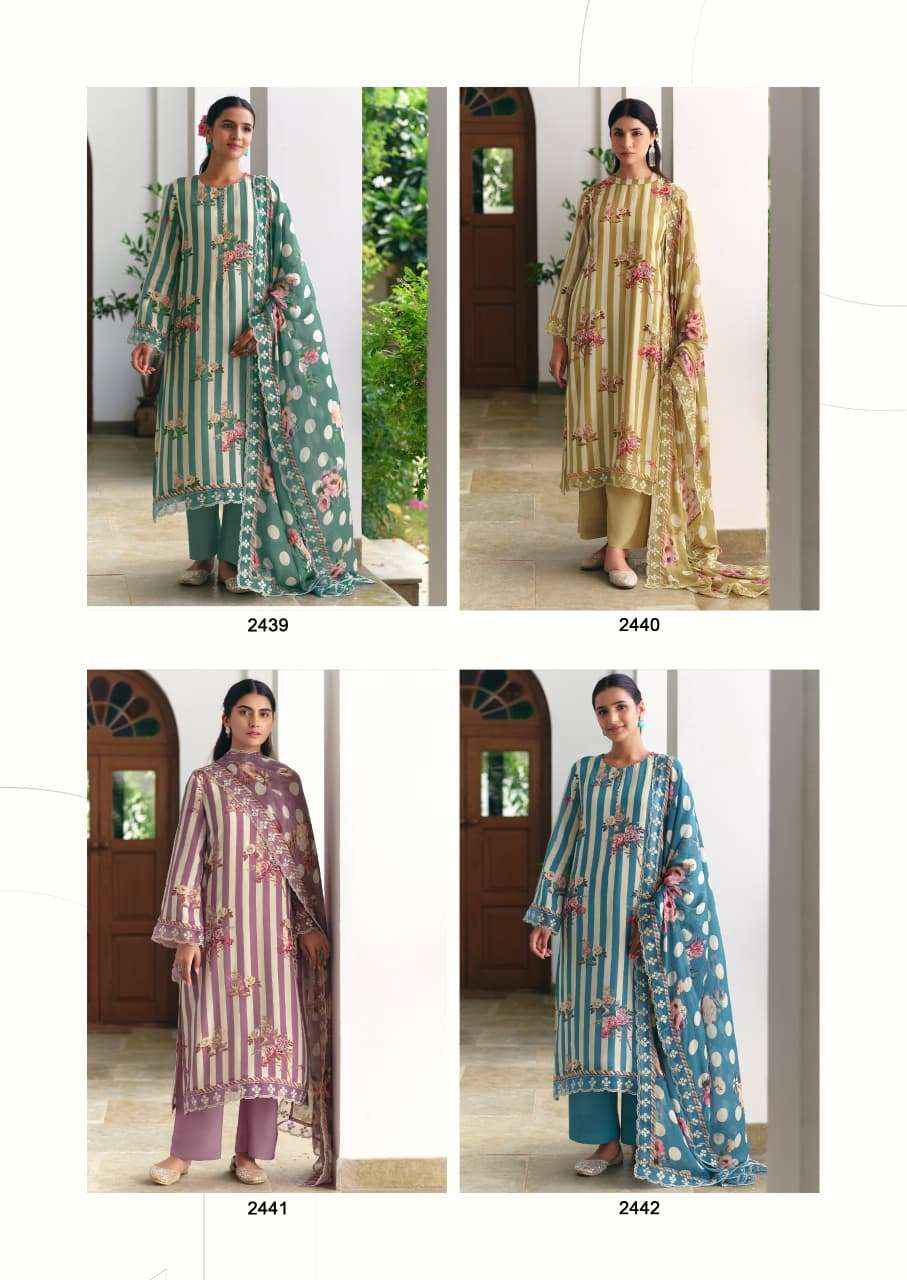 Kimora Sohani Gulbahaar Muslin Dress Material 4 pcs Catalogue