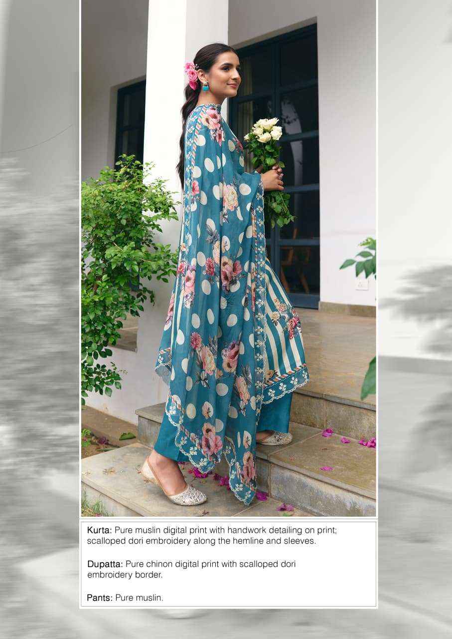 Kimora Sohani Gulbahaar Muslin Dress Material 4 pcs Catalogue