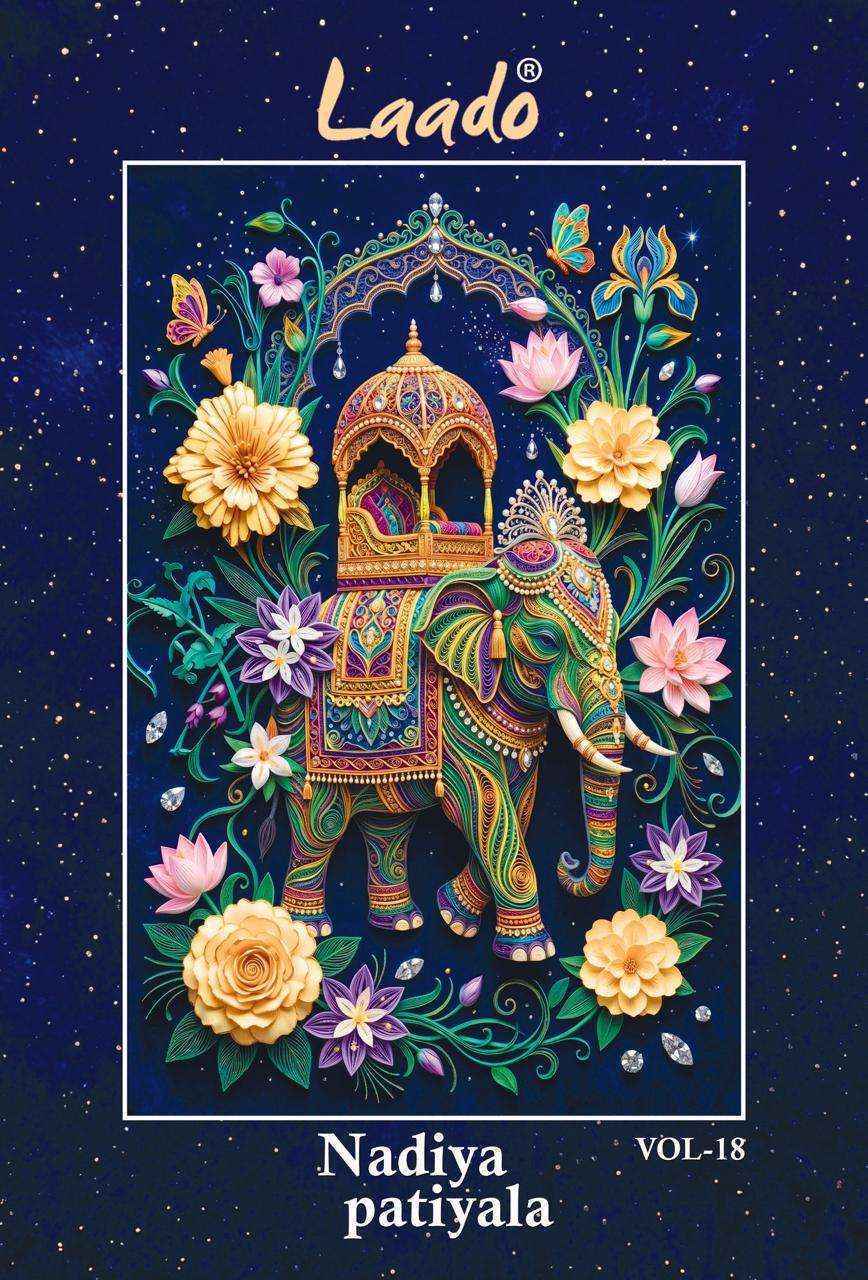 Laado Nadiya Patiyala Vol 18 Cotton Dress Material 12 pcs Catalogue